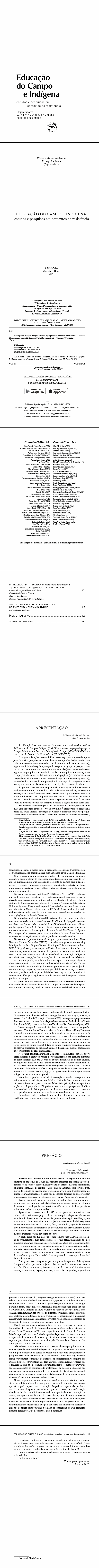 EDUCAÇÃO DO CAMPO E INDÍGENA: <BR>estudos e pesquisas em contextos de resistência